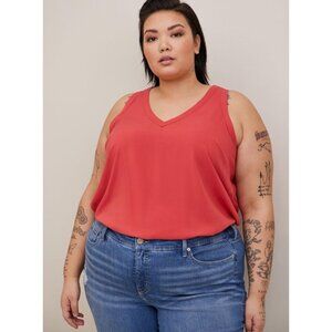 Torrid Challis Stitch Detail Tank